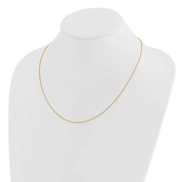 Leslie's 14K Adjustable .85mm Wheat Chain - Image 3