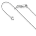 Leslie's 14K White Gold Adjustable .85mm Wheat Chain