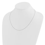 Leslie's 14K White Gold Adjustable .85mm Wheat Chain - Image 3