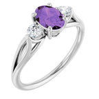 Sculptural Three-Stone Ring