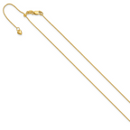 Leslie's 14K Adjustable .8mm D/C Wheat Chain - Image 2