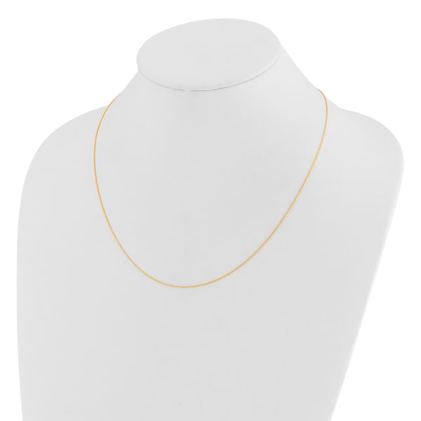 Leslie's 14K Adjustable .8mm D/C Wheat Chain - Image 3