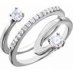 Accented Freeform Ring
