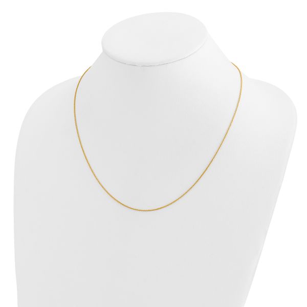 Leslie's 14K Adjustable .95mm D/C Wheat Chain - Image 3