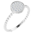 Beaded Cluster Ring