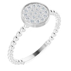 Beaded Cluster Ring