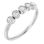 Five-Stone Bezel-Set Ring
