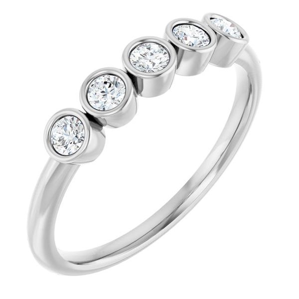 Five-Stone Bezel-Set Ring