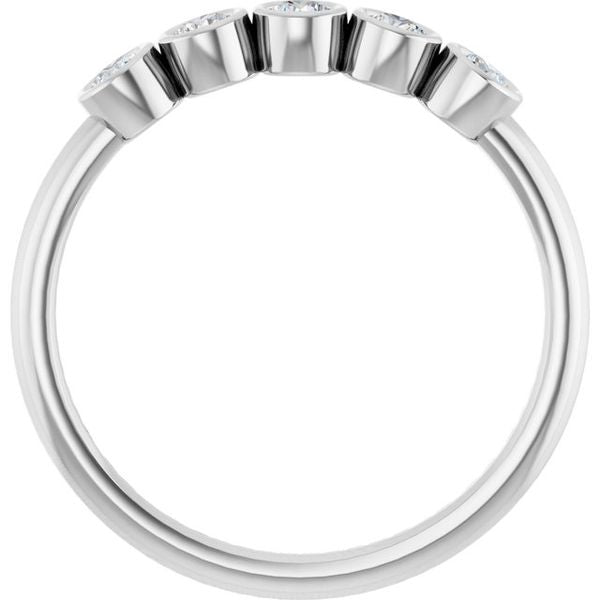 Five-Stone Bezel-Set Ring - Image 2
