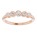Graduated Bezel-Set Ring - Image 3