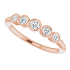 Graduated Bezel-Set Ring - Image 5