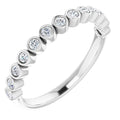 Bezel-Set Stackable Ring