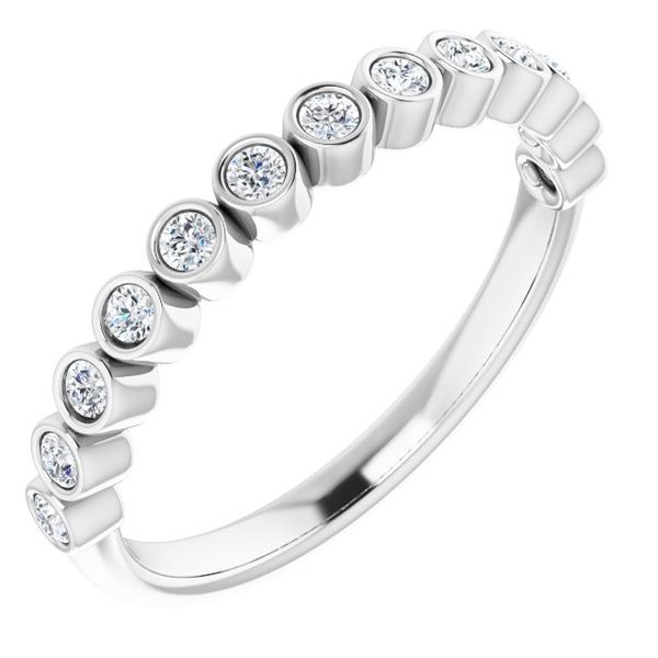 Bezel-Set Stackable Ring