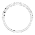Bezel-Set Stackable Ring - Image 2
