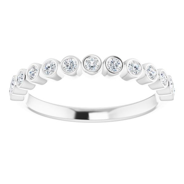 Bezel-Set Stackable Ring - Image 3