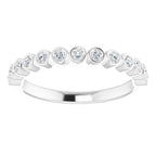 Bezel-Set Stackable Ring - Image 3