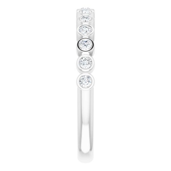 Bezel-Set Stackable Ring - Image 4