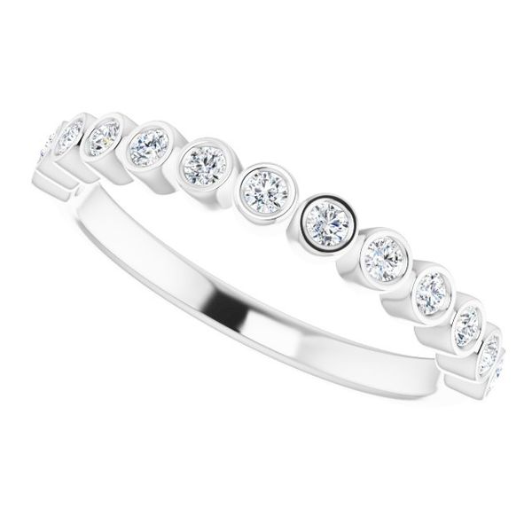 Bezel-Set Stackable Ring - Image 5