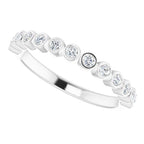 Bezel-Set Stackable Ring - Image 5