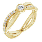 Criss-Cross Accented Ring