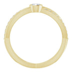 Criss-Cross Accented Ring - Image 2