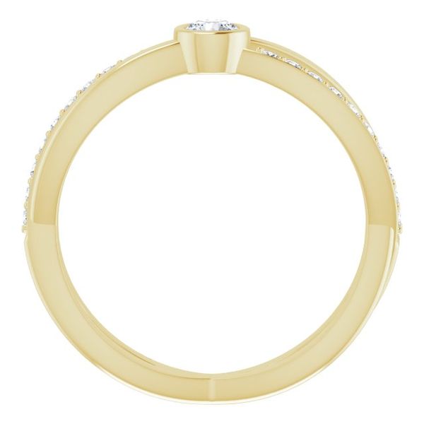 Criss-Cross Accented Ring - Image 2