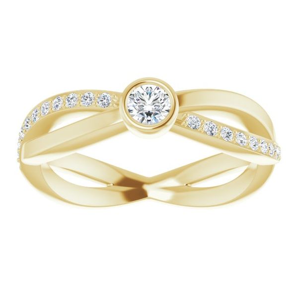 Criss-Cross Accented Ring - Image 3