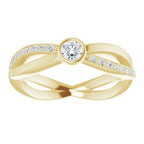 Criss-Cross Accented Ring - Image 3