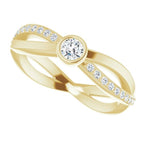 Criss-Cross Accented Ring - Image 5