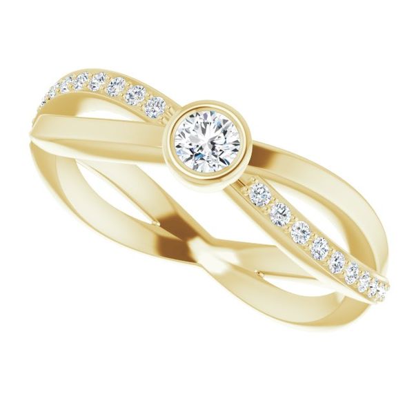 Criss-Cross Accented Ring - Image 5