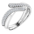Pavé-Style Bypass Ring