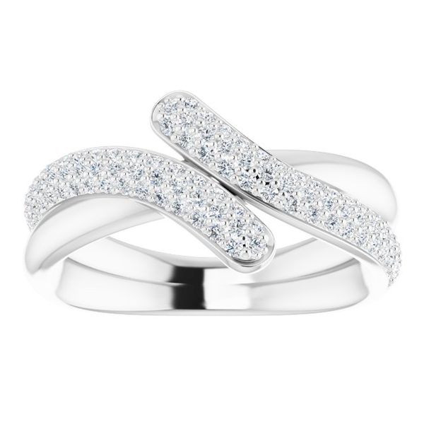 Pavé-Style Bypass Ring - Image 3