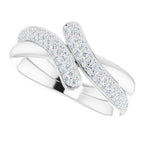 Pavé-Style Bypass Ring - Image 5