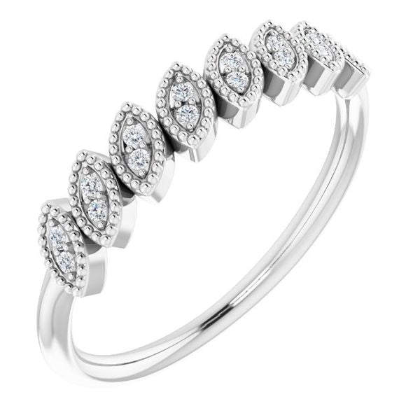 Accented Leaf Ring
