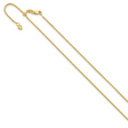 Leslie's 14K Adjustable 1.2mm D/C Wheat Chain - Image 2
