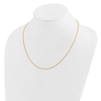 Leslie's 14K Adjustable 1.2mm D/C Wheat Chain - Image 3