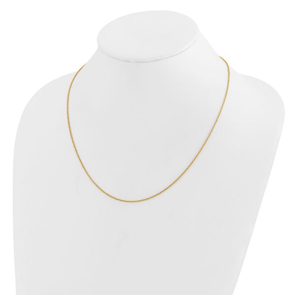 Leslie's 14K Adjustable 1.2mm D/C Wheat Chain - Image 3