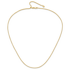 Leslie's 14K Adjustable 1.2mm D/C Wheat Chain - Image 4