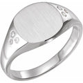Engravable Square Signet Ring