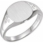 Engravable Square Signet Ring