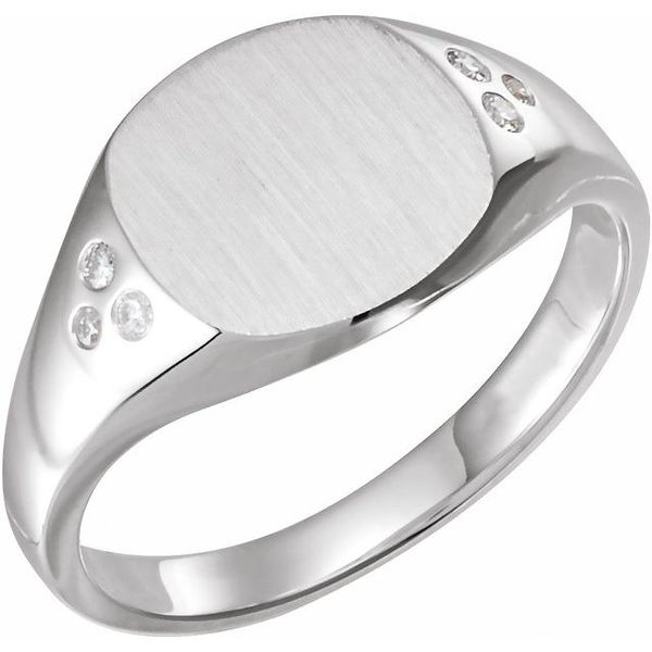 Engravable Square Signet Ring