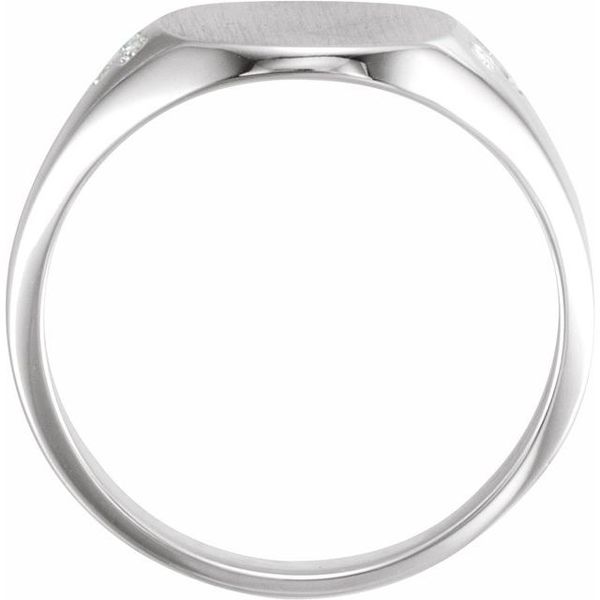 Engravable Square Signet Ring - Image 2