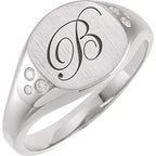 Engravable Square Signet Ring - Image 3