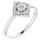 Vintage-Inspired Halo-Style Ring