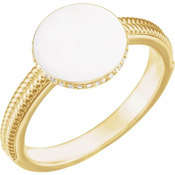Round Signet Ring