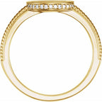 Round Signet Ring - Image 2