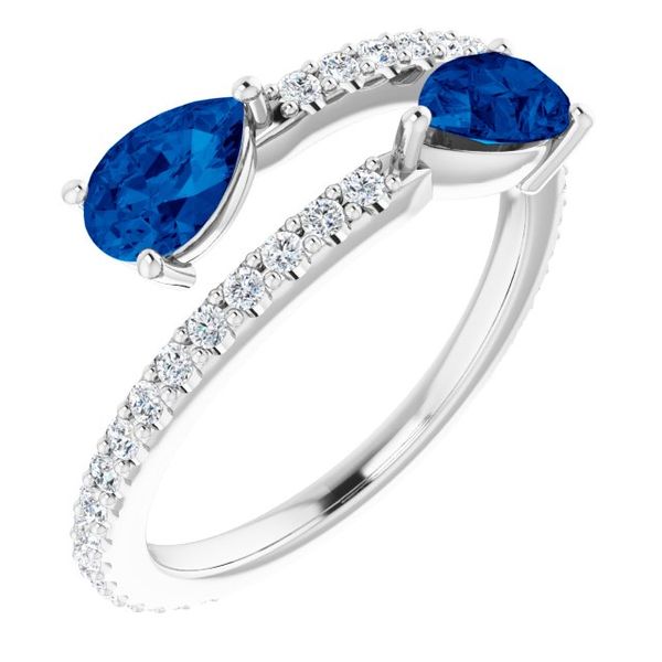 Two-Stone Bypass Ring