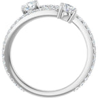 Two-Stone Bypass Ring - Image 2