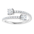 Two-Stone Bypass Ring - Image 3