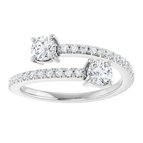 Two-Stone Bypass Ring - Image 3
